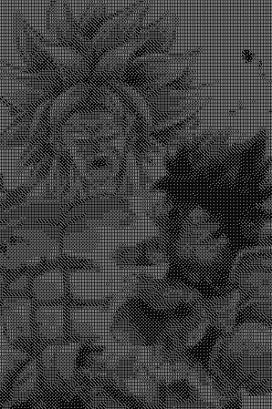 Dbz Dice Art- Handcrafted Dice Mosaic using 10,000+ Dice, Two Size Options