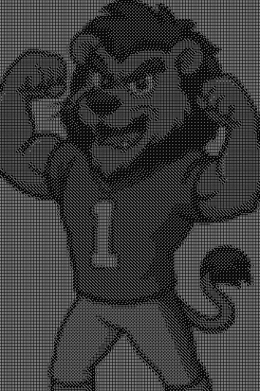 Detroit Lions Dice Art- Handcrafted Dice Mosaic using 10,000+ Dice, Two Size Options