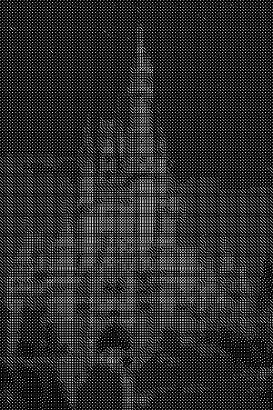 Disney Castle Dice Art- Handcrafted Dice Mosaic using 10,000+ Dice, Two Size Options