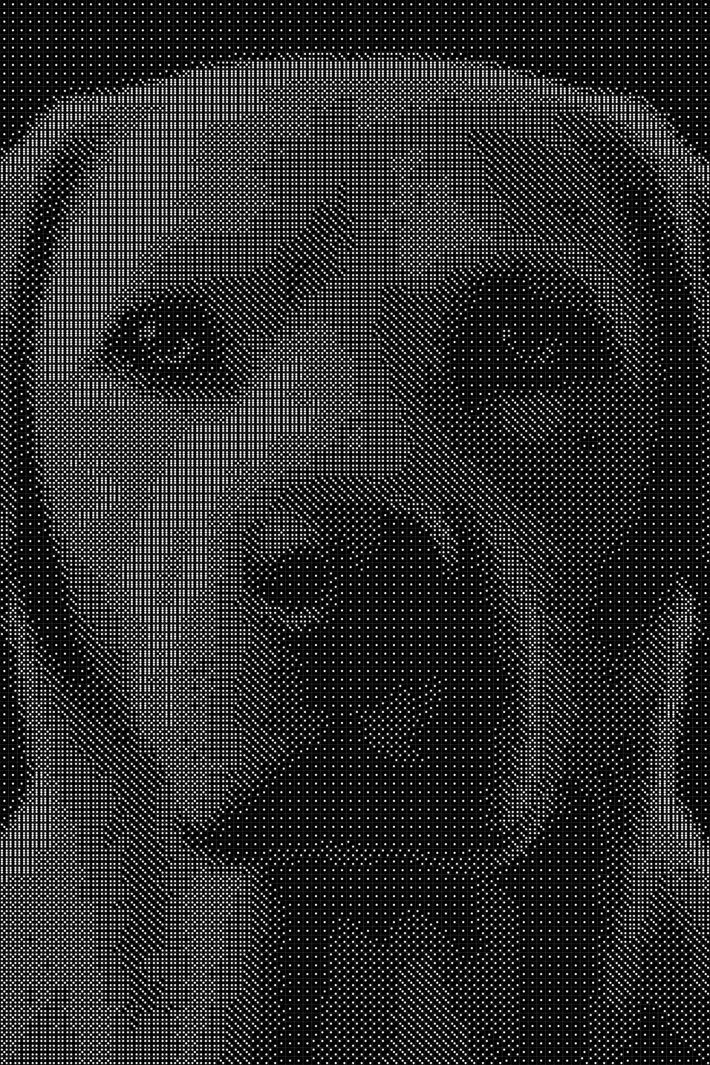 Dog 2 Dice Art- Handcrafted Dice Mosaic using 10,000+ Dice, Two Size Options