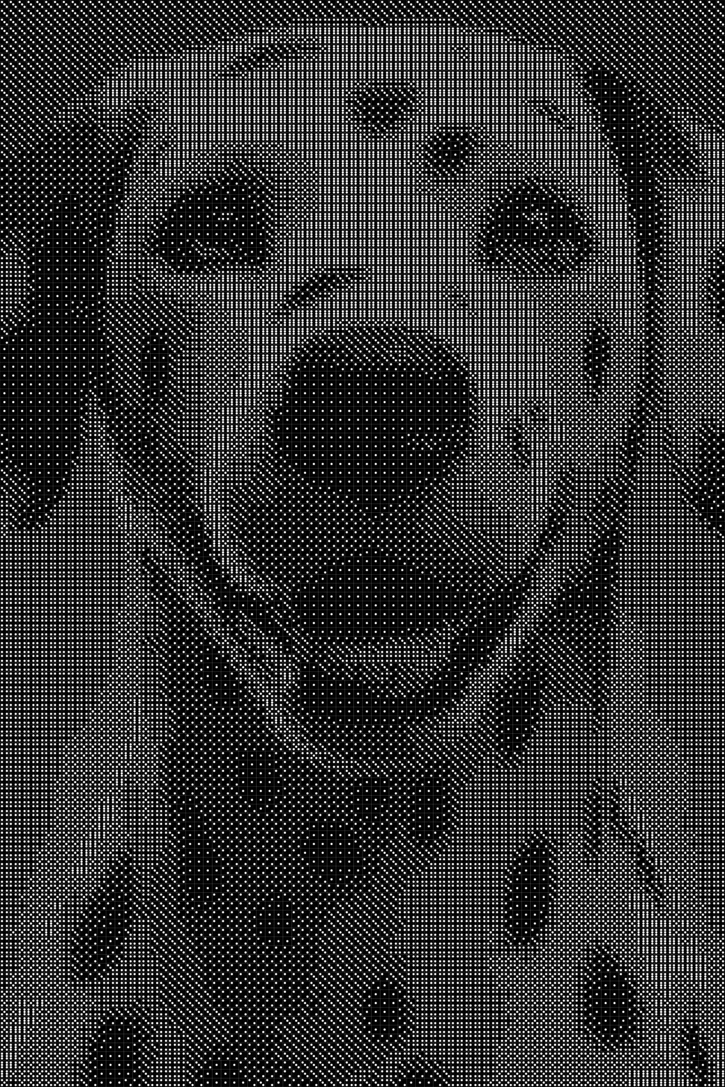 Dog 4 Dice Art- Handcrafted Dice Mosaic using 10,000+ Dice, Two Size Options