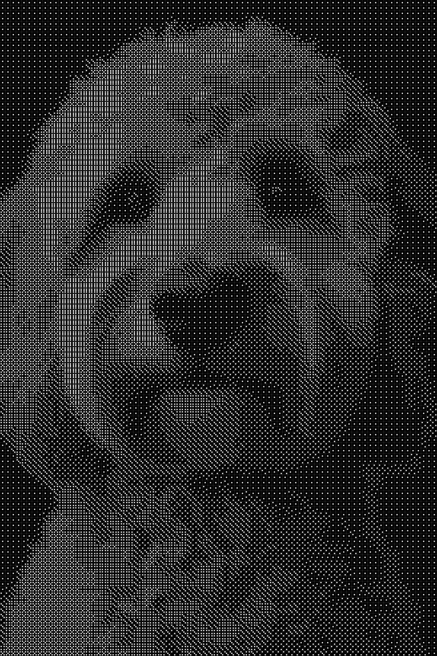 Dog Dice Art- Handcrafted Dice Mosaic using 10,000+ Dice, Two Size Options