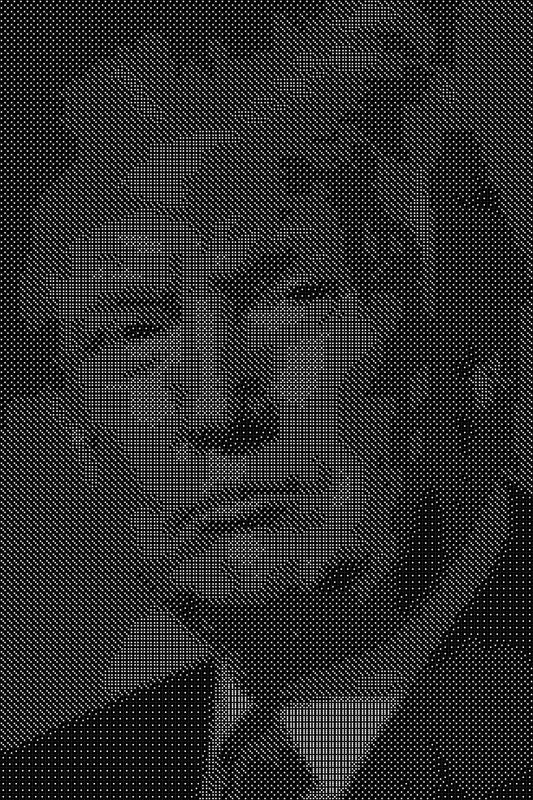 Donald Trump 11 Dice Art- Handcrafted Dice Mosaic using 10,000+ Dice, Two Size Options