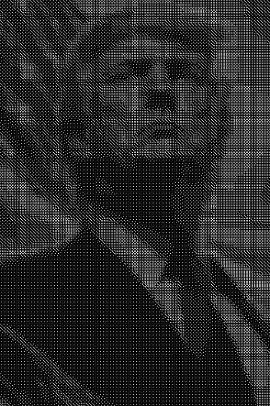 Donald Trump 16 Dice Art- Handcrafted Dice Mosaic using 10,000+ Dice, Two Size Options