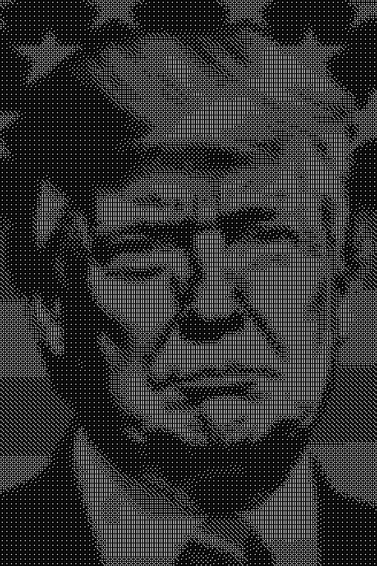 Donald Trump 17 Dice Art- Handcrafted Dice Mosaic using 10,000+ Dice, Two Size Options