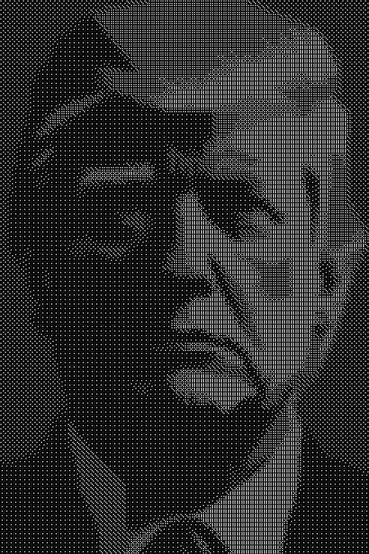 Donald Trump 18 Dice Art- Handcrafted Dice Mosaic using 10,000+ Dice, Two Size Options