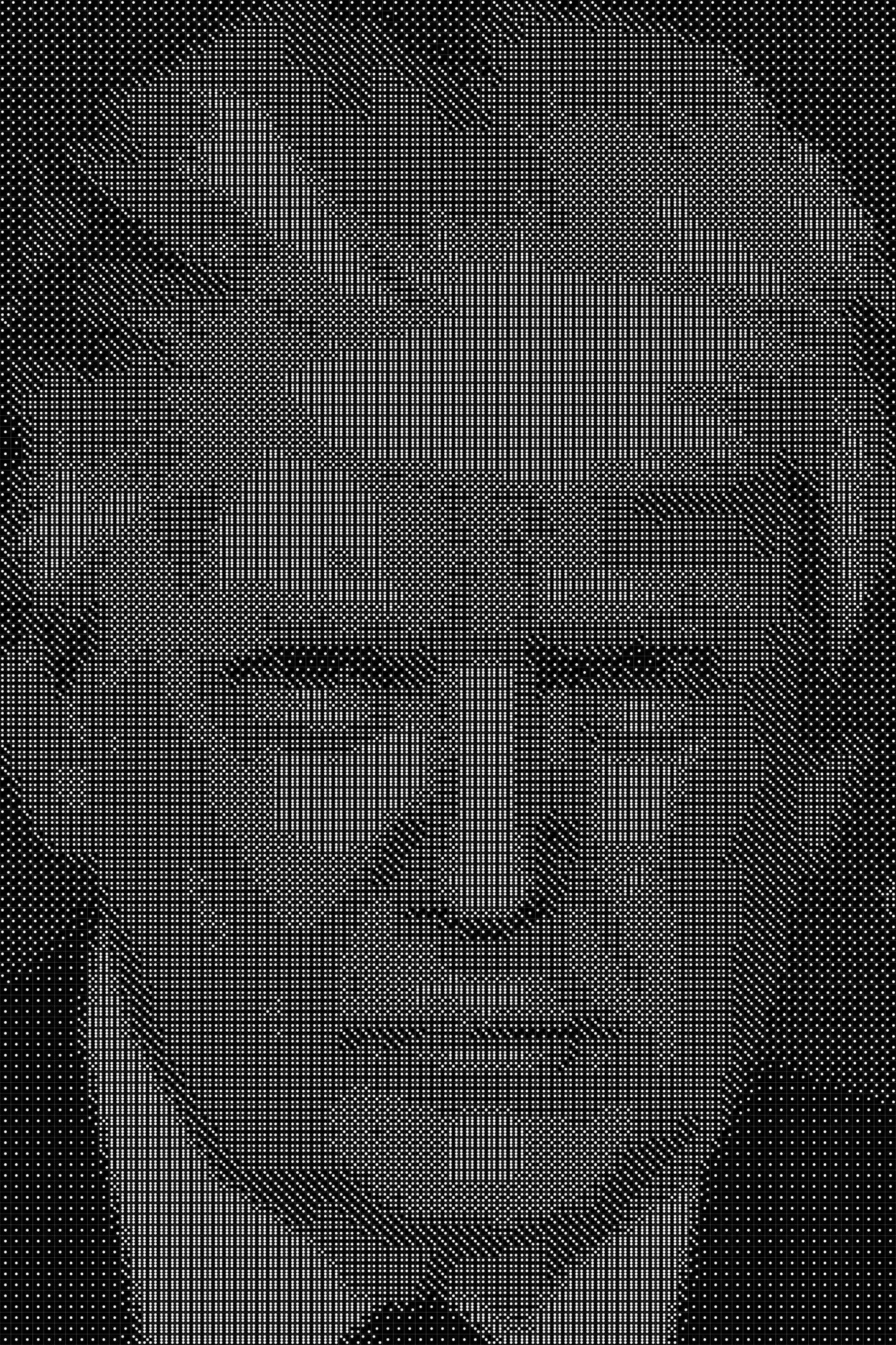 Donald Trump 20 Dice Art- Handcrafted Dice Mosaic using 10,000+ Dice, Two Size Options