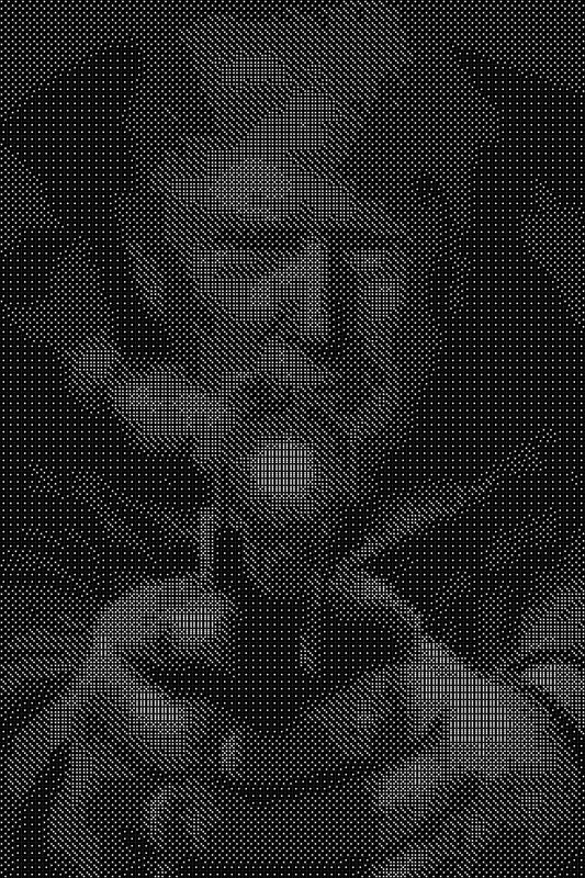 Donald Trump 21 Dice Art- Handcrafted Dice Mosaic using 10,000+ Dice, Two Size Options