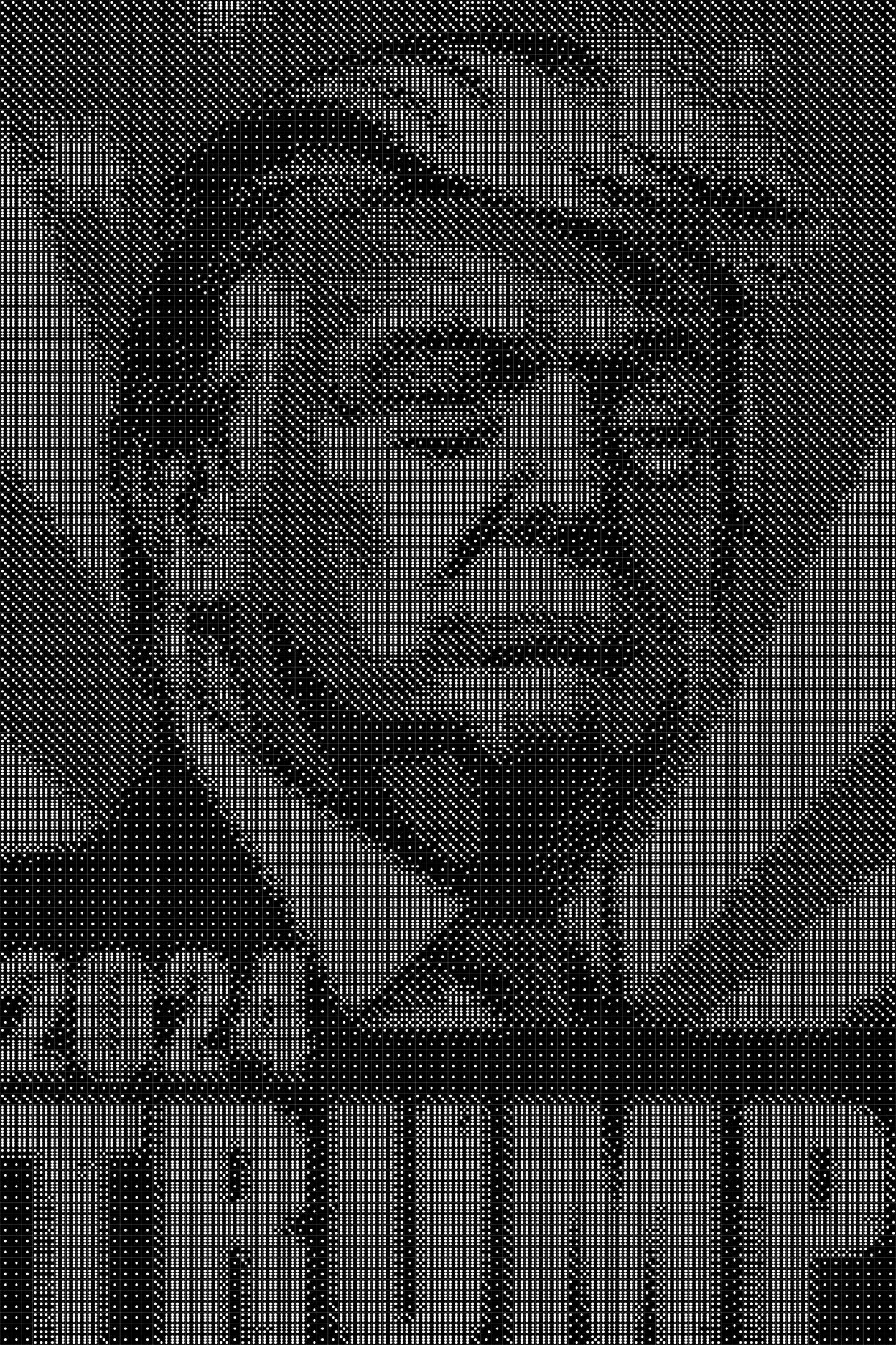 Donald Trump 2 Dice Art- Handcrafted Dice Mosaic using 10,000+ Dice, Two Size Options