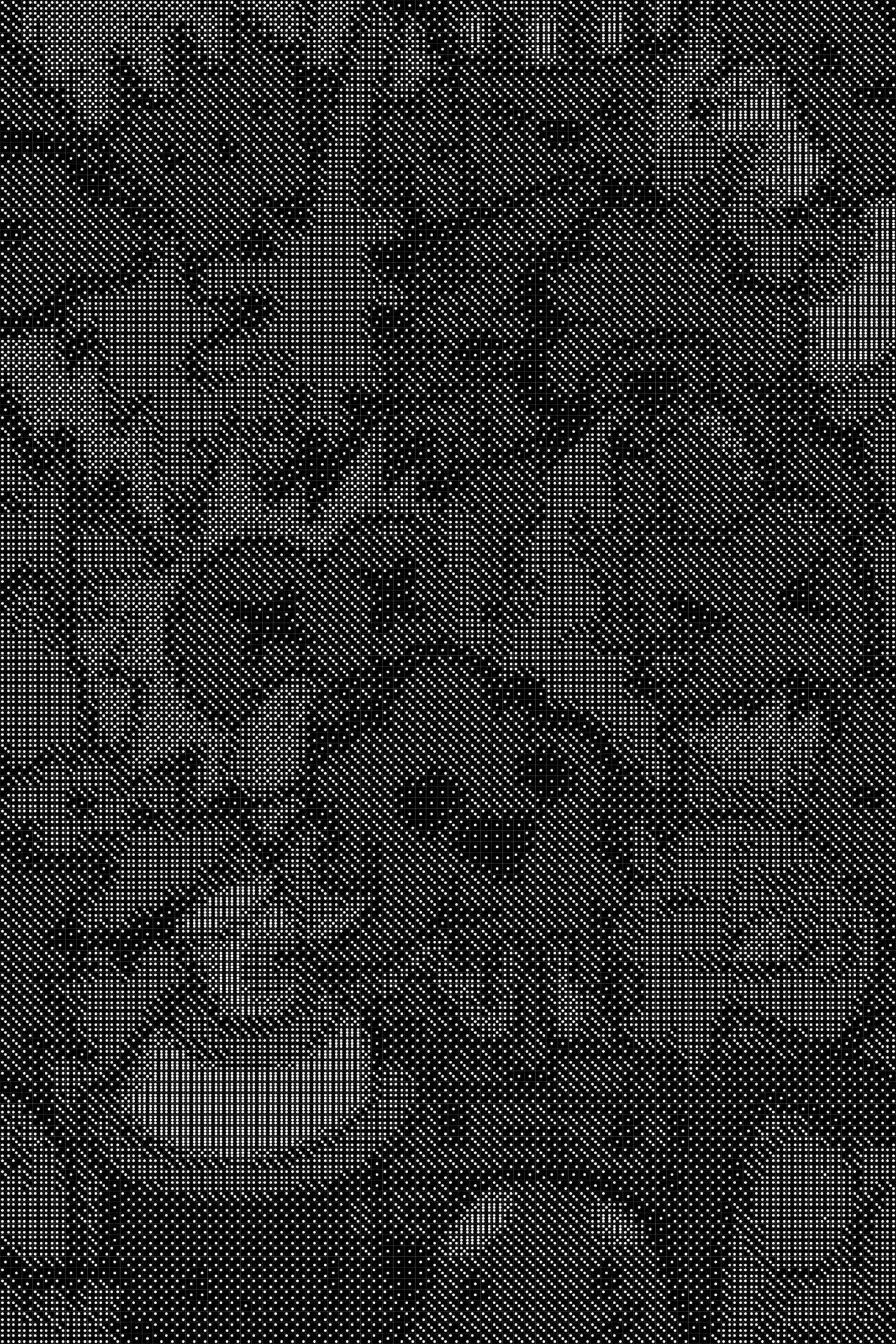 Doodles Dice Art- Handcrafted Dice Mosaic using 10,000+ Dice, Two Size Options