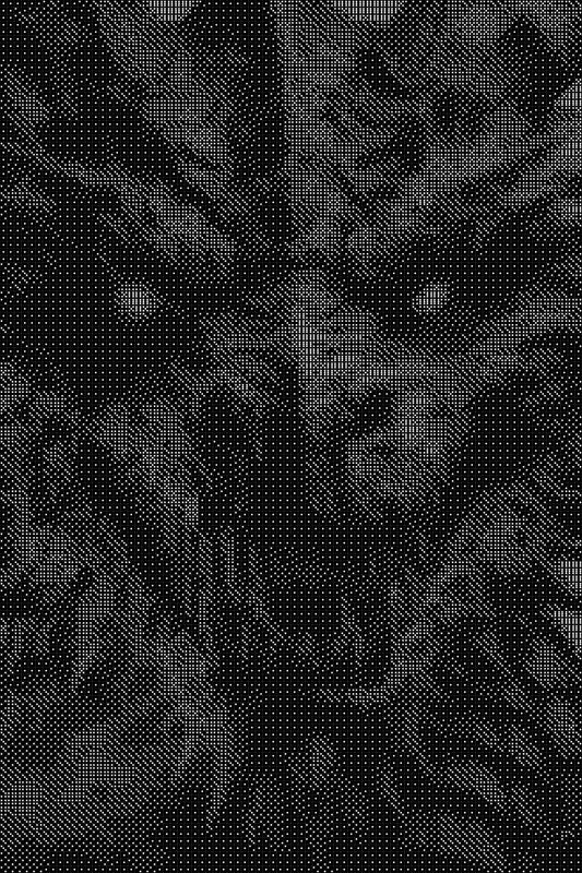 Dragon 7 Dice Art- Handcrafted Dice Mosaic using 10,000+ Dice, Two Size Options
