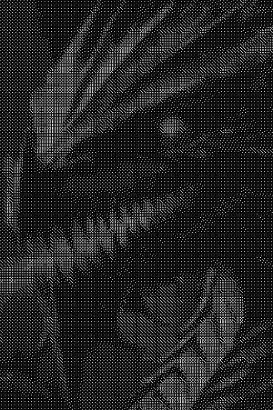 Dragon Dice Art- Handcrafted Dice Mosaic using 10,000+ Dice, Two Size Options