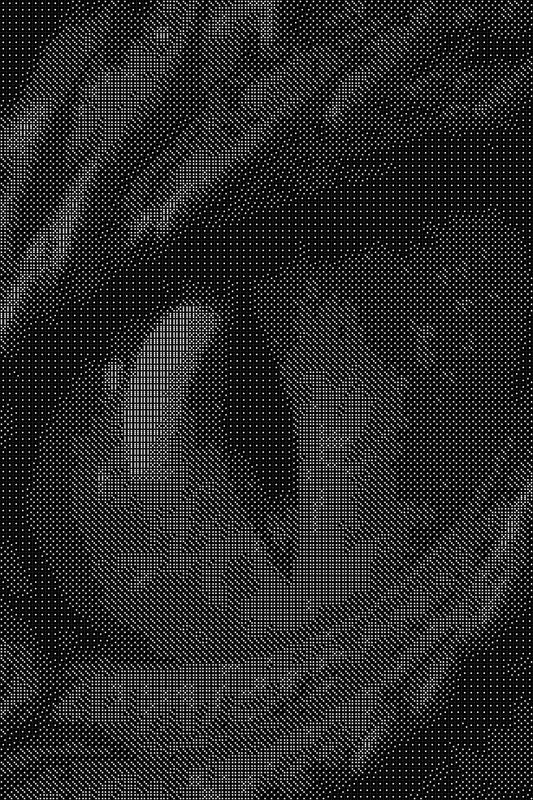 Dragoneye Dice Art- Handcrafted Dice Mosaic using 10,000+ Dice, Two Size Options