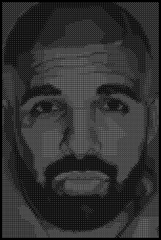 Drake 5 Dice Art- Handcrafted Dice Mosaic using 10,000+ Dice, Two Size Options