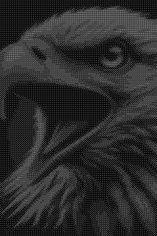 Eagle 10 Dice Art- Handcrafted Dice Mosaic using 10,000+ Dice, Two Size Options