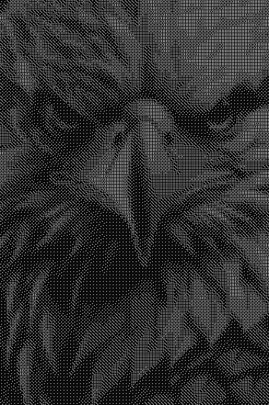 Eagle Dice Art- Handcrafted Dice Mosaic using 10,000+ Dice, Two Size Options