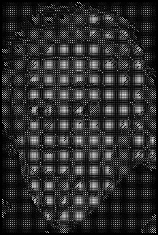 Einstein Dice Art- Handcrafted Dice Mosaic using 10,000+ Dice, Two Size Options
