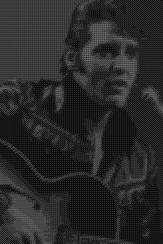 Elvis Presley 3 Dice Art- Handcrafted Dice Mosaic using 10,000+ Dice, Two Size Options