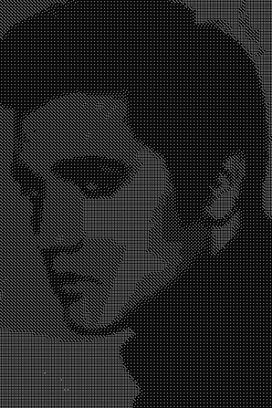 Elvis Presley 5 Dice Art- Handcrafted Dice Mosaic using 10,000+ Dice, Two Size Options