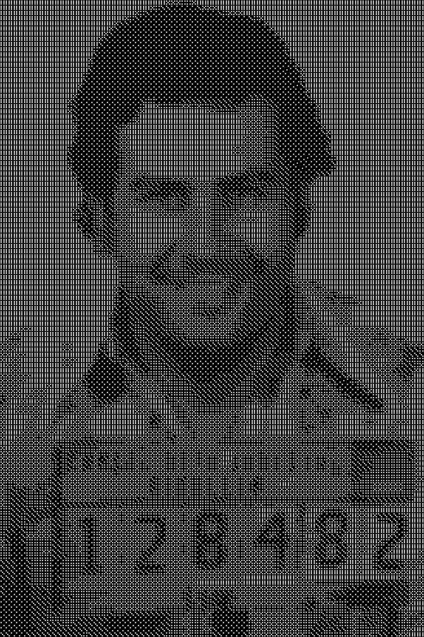 Escobar 1 Dice Art- Handcrafted Dice Mosaic using 10,000+ Dice, Two Size Options