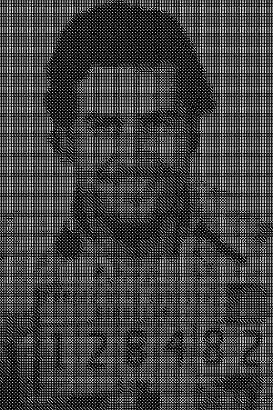 Escobar 1 Dice Art- Handcrafted Dice Mosaic using 10,000+ Dice, Two Size Options