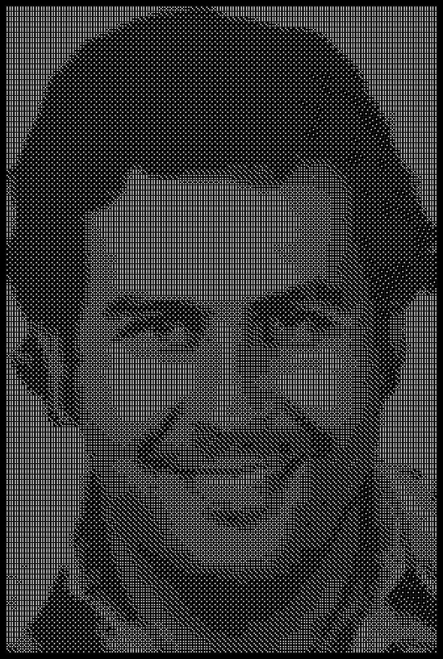 Escobar 2 Dice Art- Handcrafted Dice Mosaic using 10,000+ Dice, Two Size Options