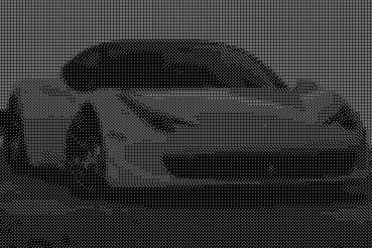 Ferrari 2 Dice Art- Handcrafted Dice Mosaic using 10,000+ Dice, Two Size Options