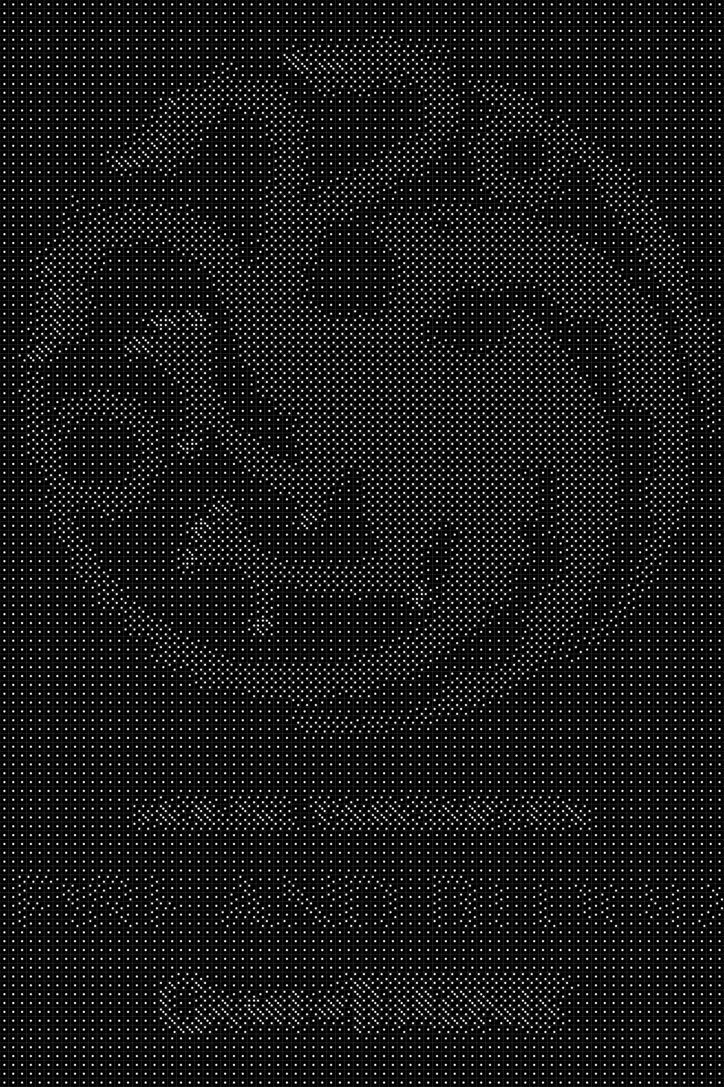Fire and Blood Logo Dice Art- Handcrafted Dice Mosaic using 10,000+ Dice, Two Size Options