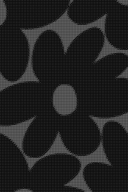 Flowers Dice Art- Handcrafted Dice Mosaic using 10,000+ Dice, Two Size Options