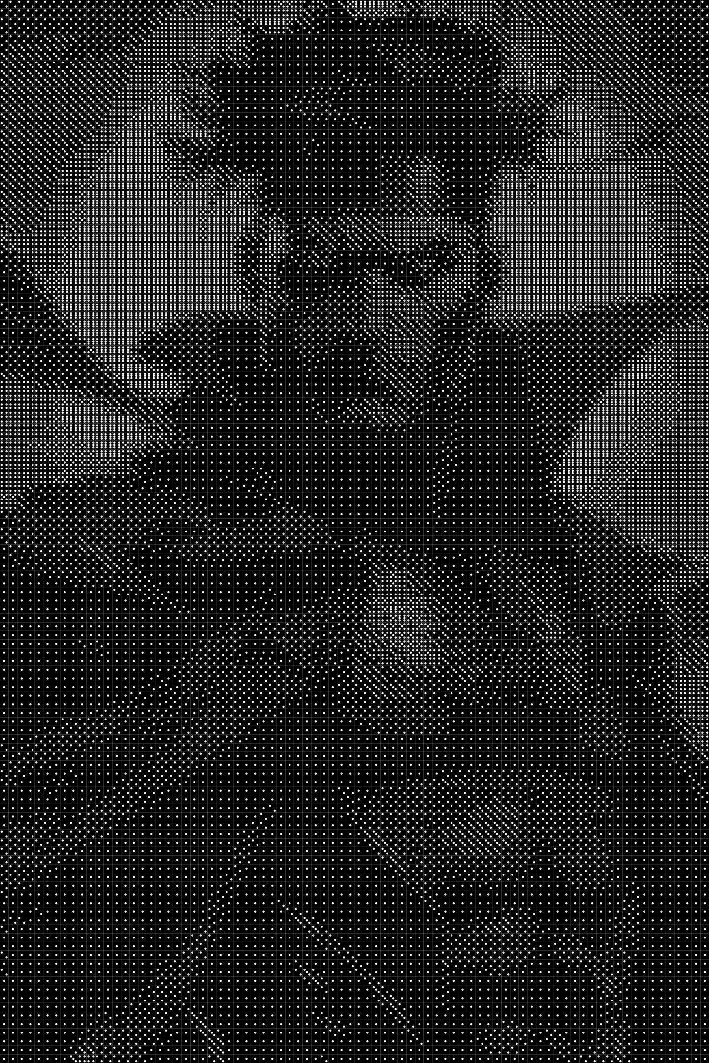 Gambit 2 Dice Art- Handcrafted Dice Mosaic using 10,000+ Dice, Two Size Options