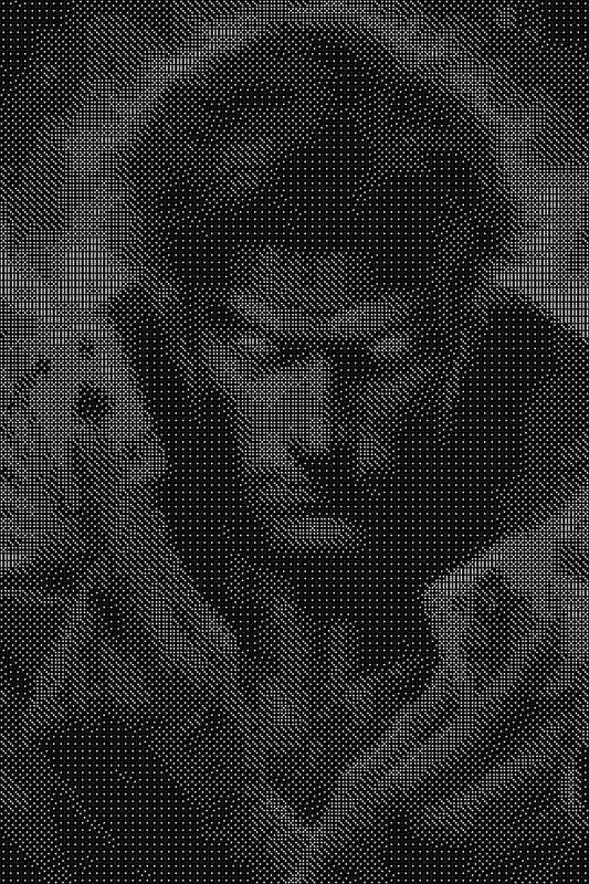 Gambit Dice Art- Handcrafted Dice Mosaic using 10,000+ Dice, Two Size Options