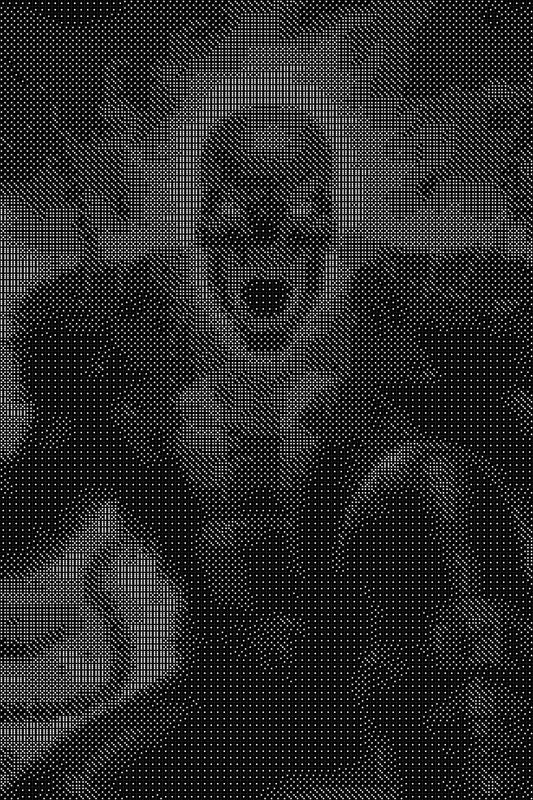 Ghost Rider4 Dice Art- Handcrafted Dice Mosaic using 10,000+ Dice, Two Size Options