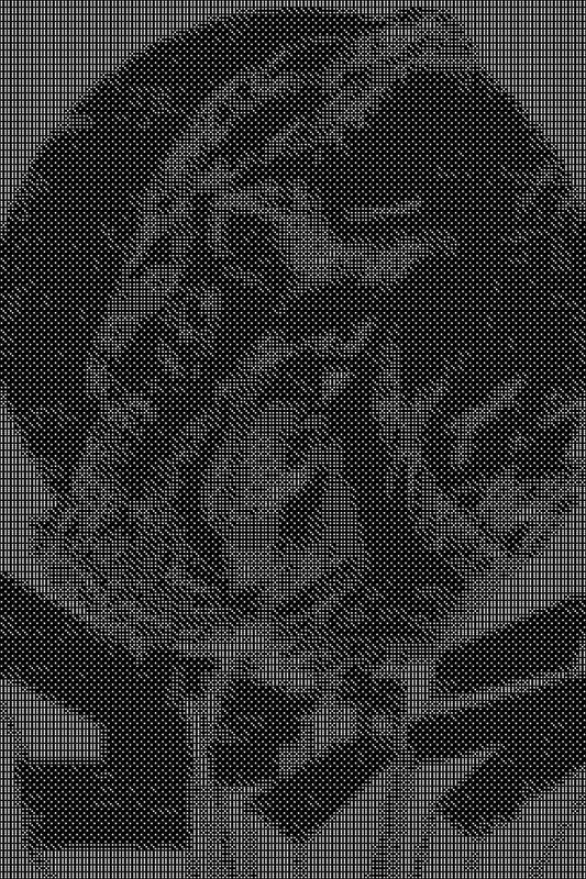 Godzilla 2 Dice Art- Handcrafted Dice Mosaic using 10,000+ Dice, Two Size Options