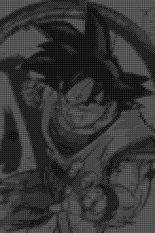Goku 3 Dice Art- Handcrafted Dice Mosaic using 10,000+ Dice, Two Size Options