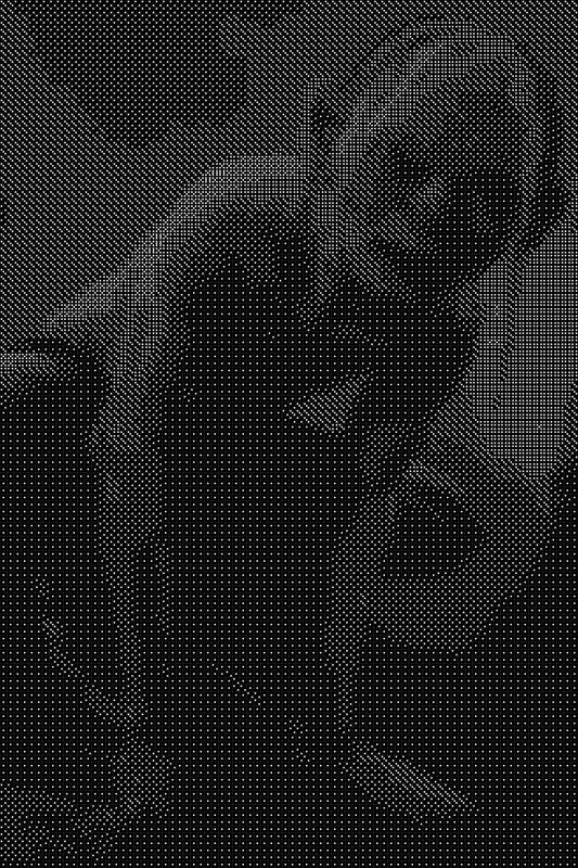 Gollum Dice Art- Handcrafted Dice Mosaic using 10,000+ Dice, Two Size Options