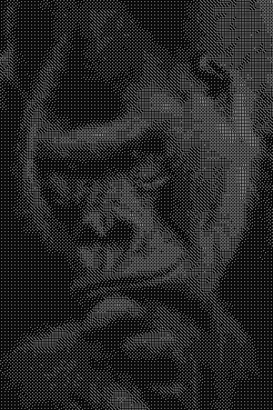 Gorilla Dice Art- Handcrafted Dice Mosaic using 10,000+ Dice, Two Size Options