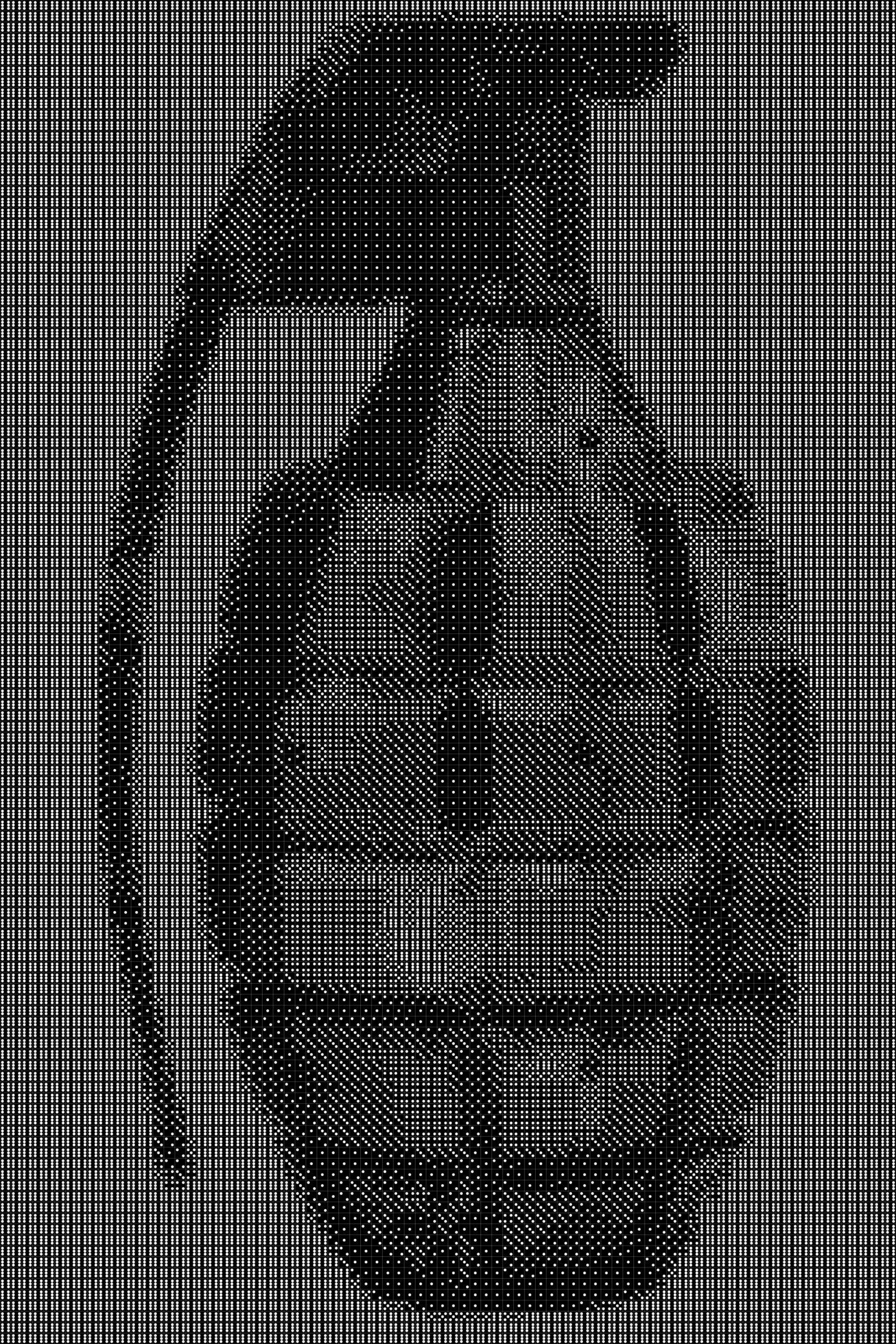 Granade Dice Art- Handcrafted Dice Mosaic using 10,000+ Dice, Two Size Options