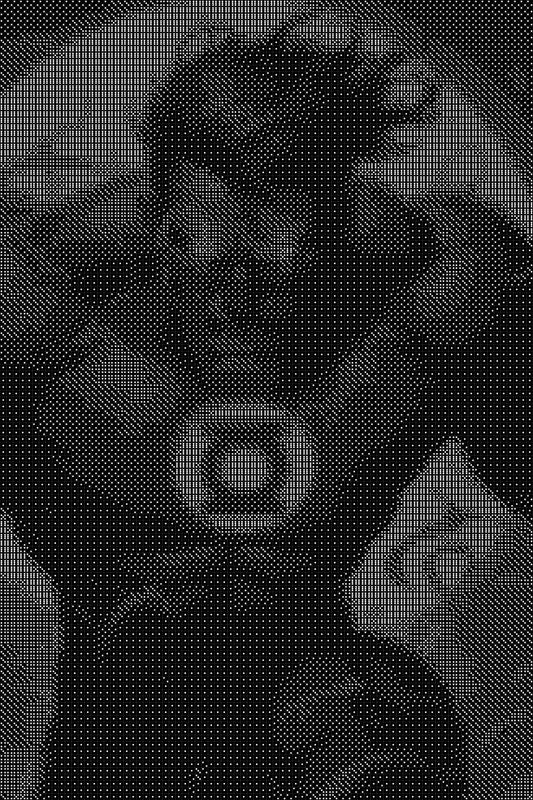Green Lantern 2 Dice Art- Handcrafted Dice Mosaic using 10,000+ Dice, Two Size Options