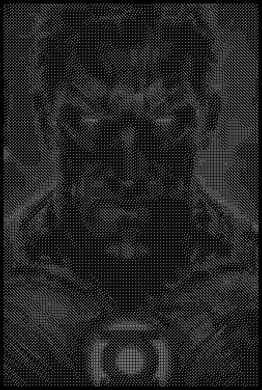 Green Lantern Dice Art- Handcrafted Dice Mosaic using 10,000+ Dice, Two Size Options