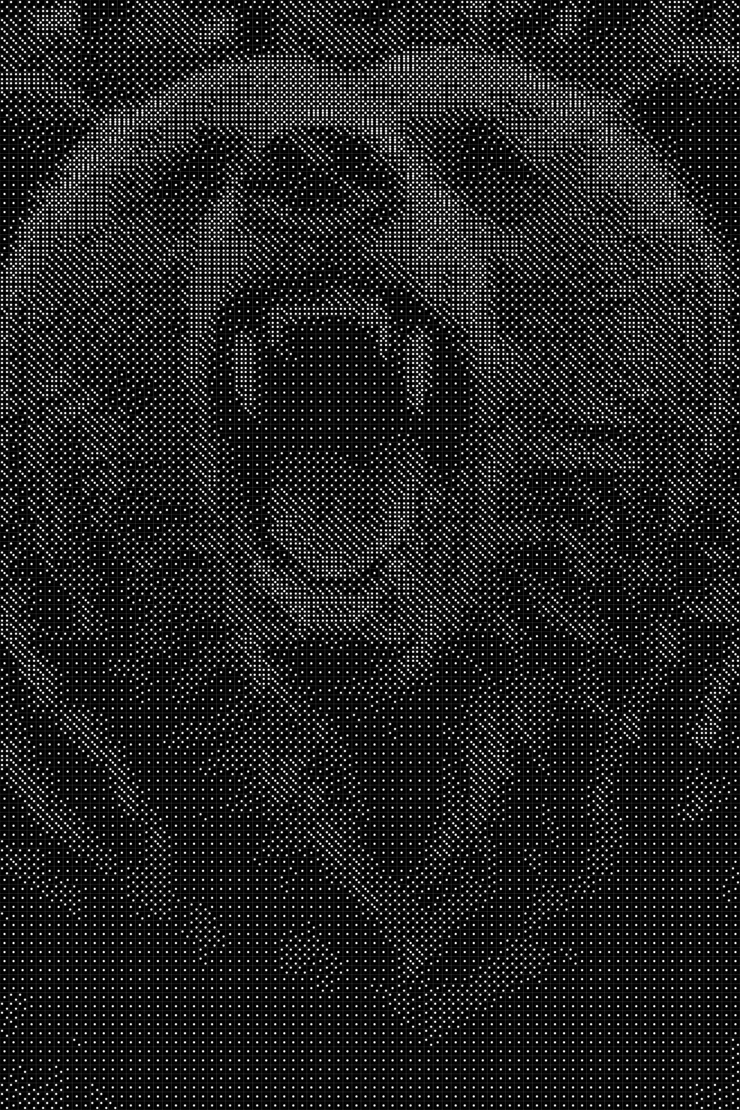 Grizzlybear Dice Art- Handcrafted Dice Mosaic using 10,000+ Dice, Two Size Options