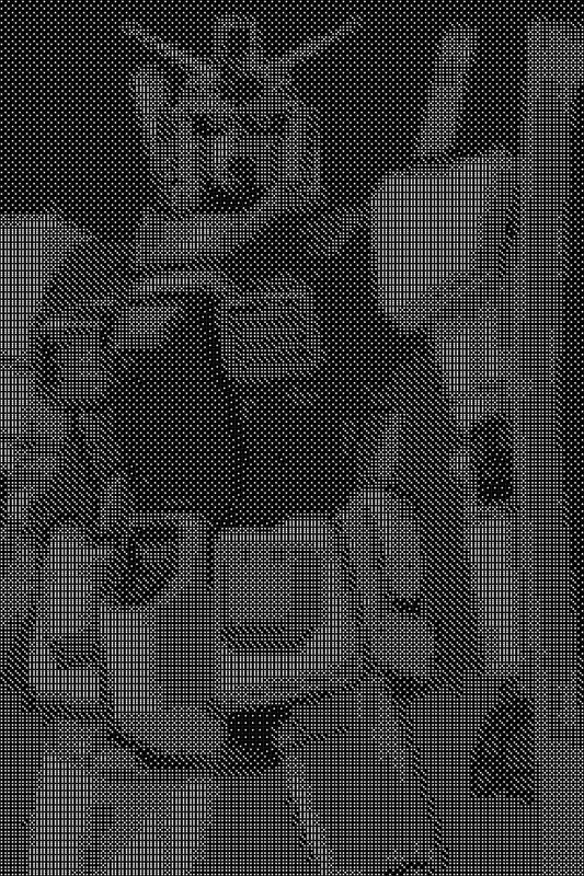 Gundam 2 Dice Art- Handcrafted Dice Mosaic using 10,000+ Dice, Two Size Options