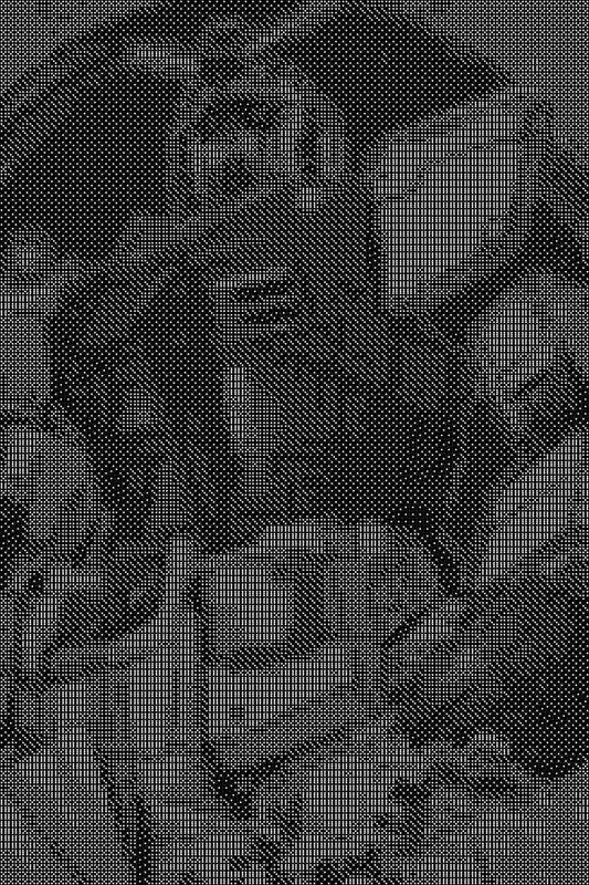 Gundam Dice Art- Handcrafted Dice Mosaic using 10,000+ Dice, Two Size Options