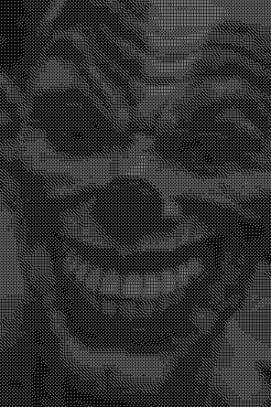 Halloween 2 Dice Art- Handcrafted Dice Mosaic using 10,000+ Dice, Two Size Options