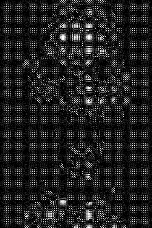 Halloween 3 Dice Art- Handcrafted Dice Mosaic using 10,000+ Dice, Two Size Options