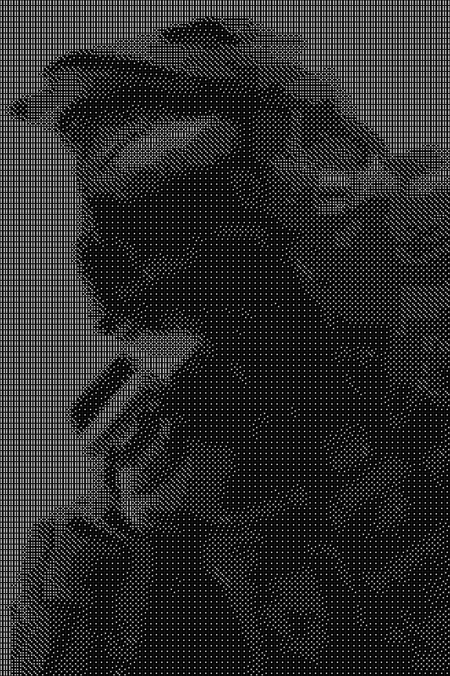 Halo 2 Dice Art- Handcrafted Dice Mosaic using 10,000+ Dice, Two Size Options