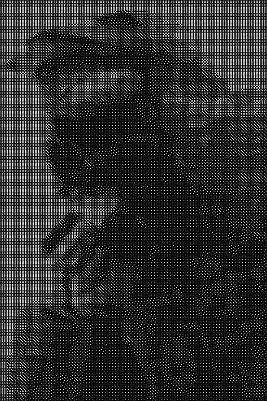 Halo 2 Dice Art- Handcrafted Dice Mosaic using 10,000+ Dice, Two Size Options