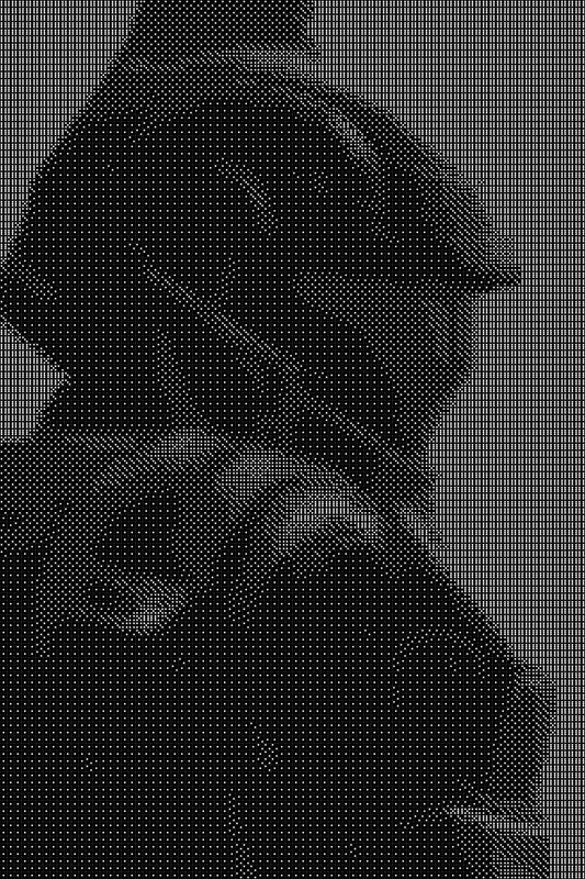 Halo Dice Art- Handcrafted Dice Mosaic using 10,000+ Dice, Two Size Options