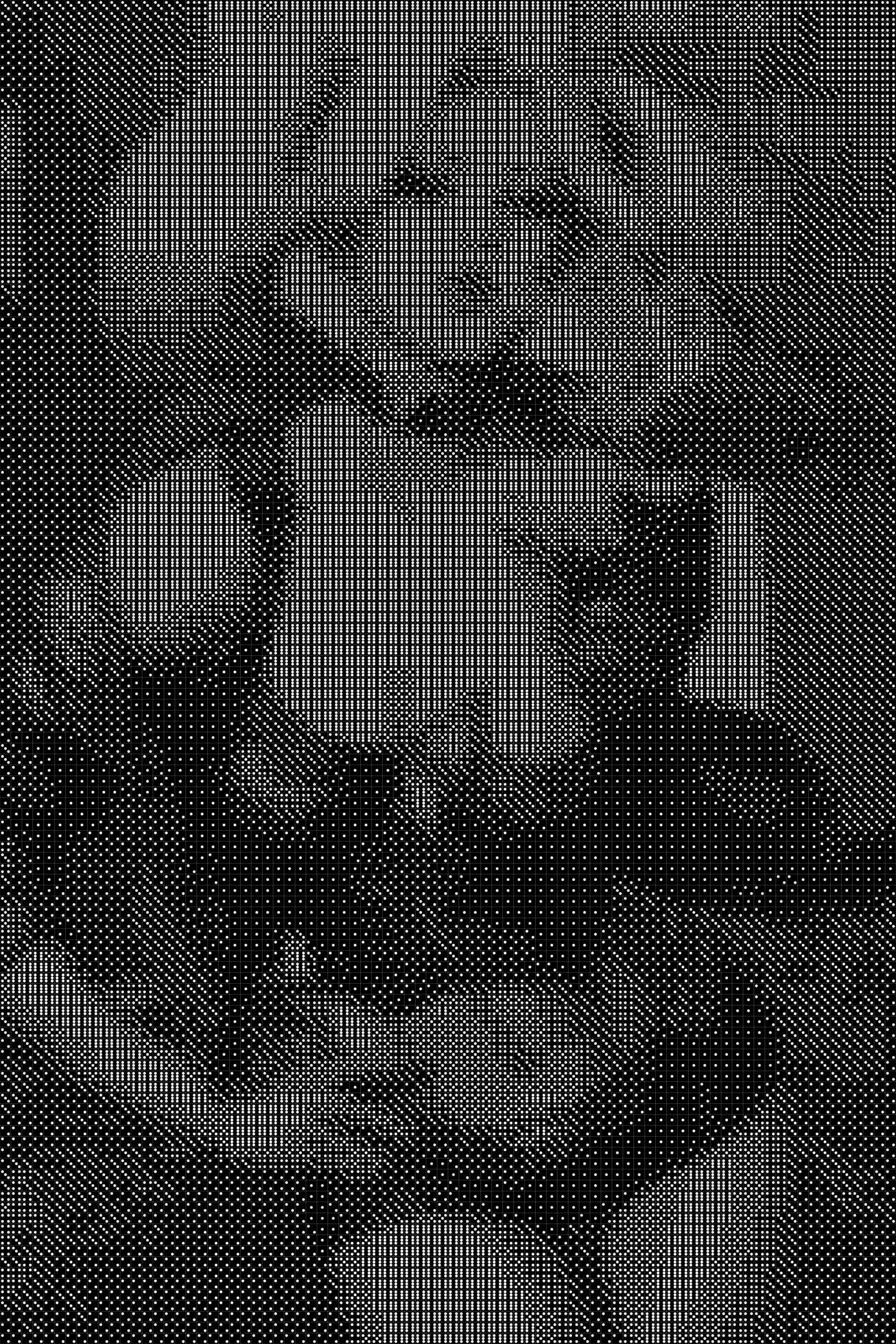 Harley Quinn Dice Art- Handcrafted Dice Mosaic using 10,000+ Dice, Two Size Options