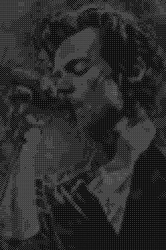 Harry Styles Dice Art- Handcrafted Dice Mosaic using 10,000+ Dice, Two Size Options