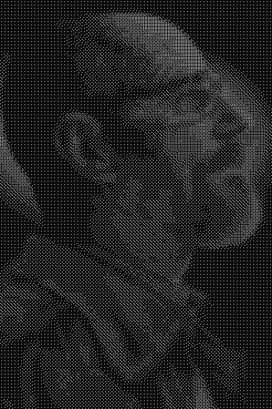 Heisenburg 2 Dice Art- Handcrafted Dice Mosaic using 10,000+ Dice, Two Size Options